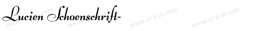 Lucien Schoenschrift字体转换